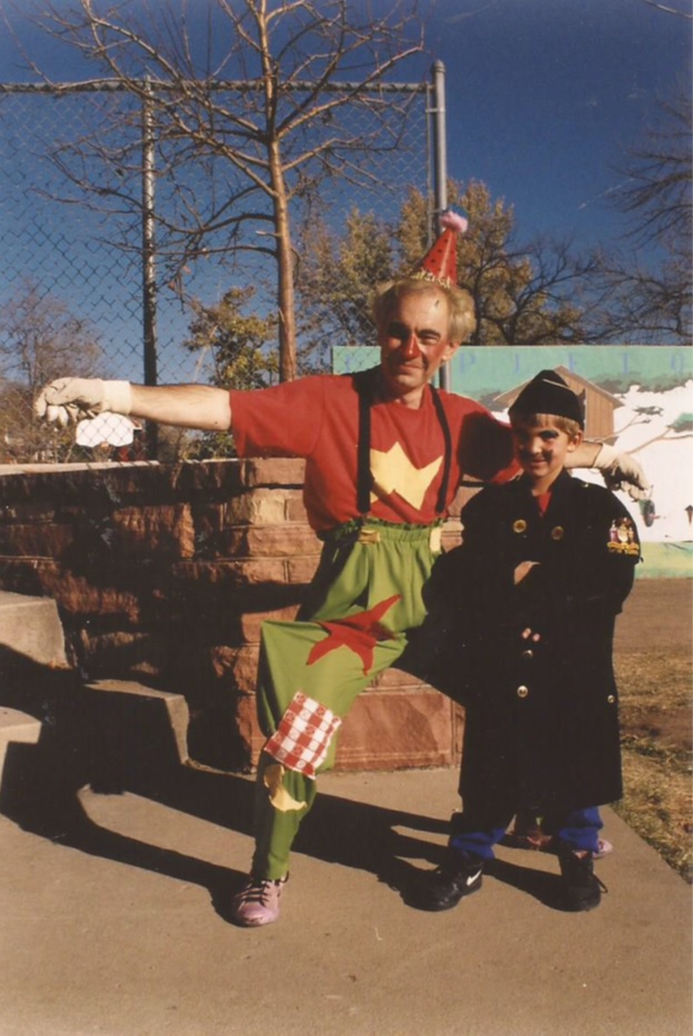 John LeClair and Bruce Pelz at Halloween in 1994.